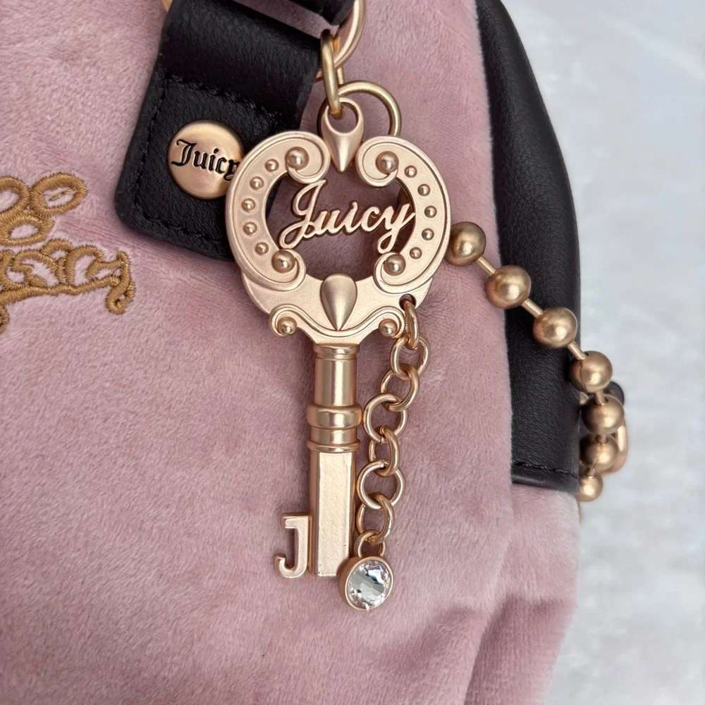 JUICY COUTURE The Key To Juicy Pink Satchel Handbag--NWT